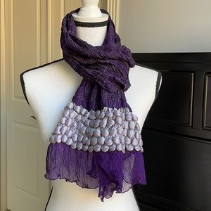 Nordstrom Purple  Silk Scarf